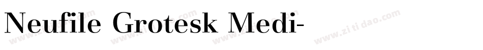 Neufile Grotesk Medi字体转换